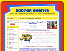 Tablet Screenshot of boomerevents.com